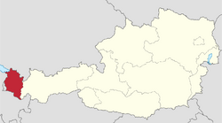 Location of Vorarlberg