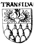 Coat of arms of Transylvania, created by Levinus Hulsius in 1596