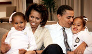 Obama and family awaiting election results for first U.S. Senate race.