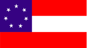 1st National Flag [7-, 11-, 13-stars[213]] "Stars and Bars"