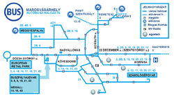 Marosvásárhely bus map