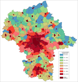 Masovian Voivodship rural density 12-2006