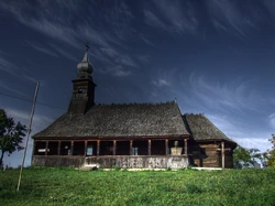Old wooden church in Sărmaşu
