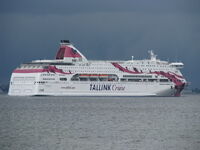 Baltic Princess leaving Tallinn