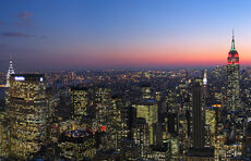 New York City – Largest urban area in the Americas, with a population of 18,351,295 in 2010.