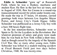 Eddie August Schneider (1911-1940) biography in The Ford Air Tours, 1925-1931 (1972)