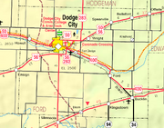 Map of Ford Co, Ks, USA