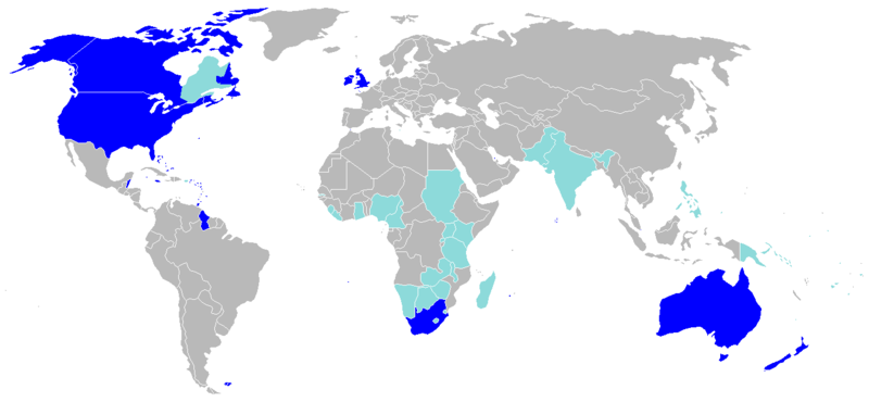 English speaking countries