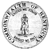 The original seal of Kentucky scanned from a document circa 1800