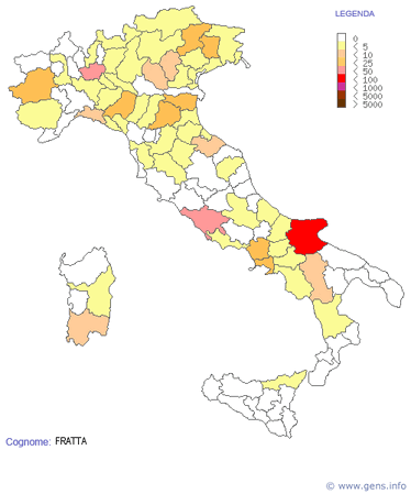 FRATTA (ORIGINE COGNOME)