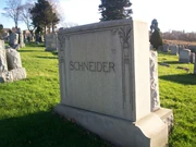 Eddie August Schneider (1911-1940) family grave site in 2007