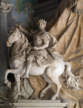 Statue of Charlemagne by Agostino Cornacchini (1725), St