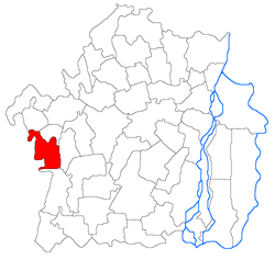 Location of Surdila-Greci in Brăila County