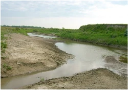 Confluence of the Râmnicu Sărat River and the Coțatcu River near Tătărani