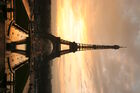 Tour Eiffel at sunrise from the trocadero