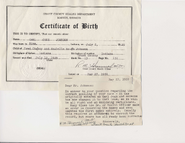 1929 birth certificate