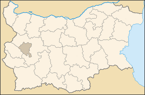 Bulgaria Provinces Map Blank