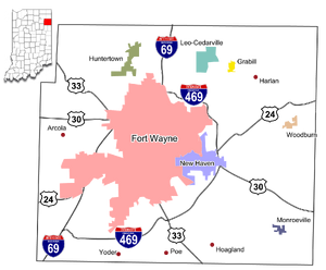 US-IN-Allen County Municipalities