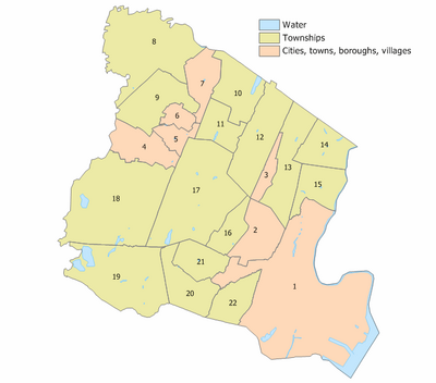 Essex County, New Jersey Municipalities