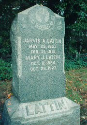 Lattin-Jarvis Puckett-Mary tombstone