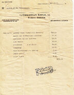 1921 funeral bill