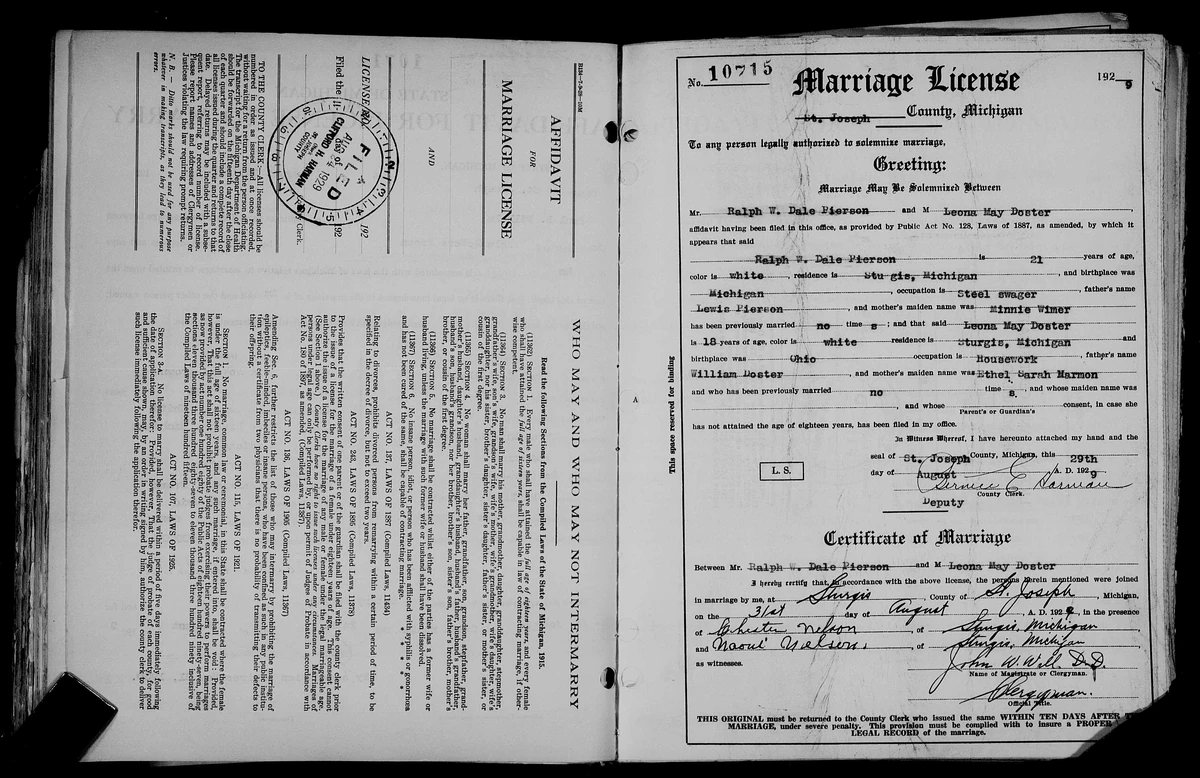 Ralph Wimer Dale Pierson (19031958) Familypedia Fandom