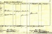 Turner rowe marriage cert