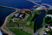 Click on Danish fort at Varberg to enlarge image