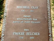 Mitchell & Phoebe (Belcher) Clay's gravesite