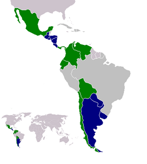 Mapa - Paises voseantes