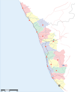 Kerala locator map