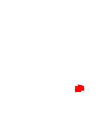 Map of Michigan highlighting Saginaw County