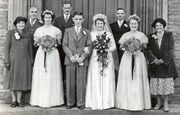 Wedding in 1951 of Grace Enid Baglin (1933-2006) to Ernest Raymond Russ