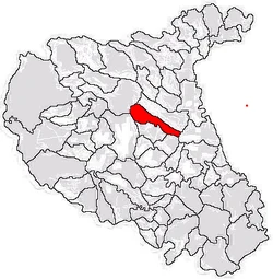Location of Bolotești in Vaslui County