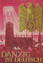 Nazi World War II poster Danzig is German