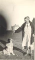 Adelheid and her dog, Spot.