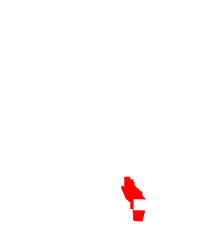 Map of Georgia highlighting Ware County