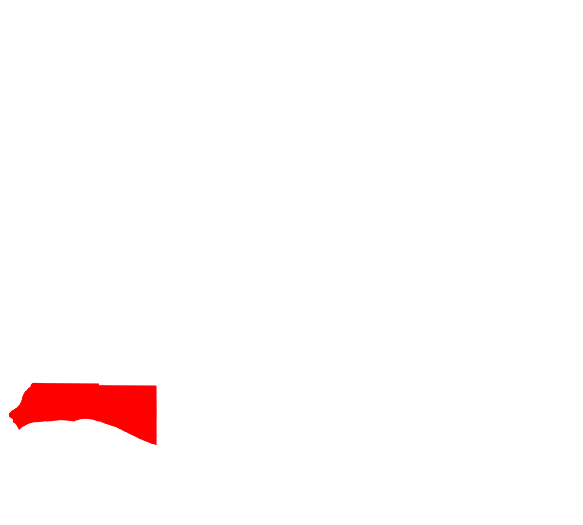 Map highlighting Cameron Parish in Louisiana