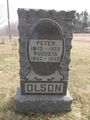 Peter and Augusta Olson headstone