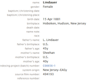 Lindauer-Babygirl 1881 birth