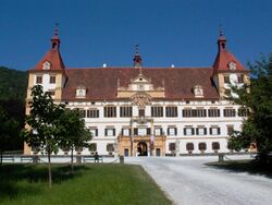 Graz Schloss Eggenberg front facade