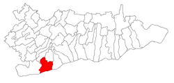 Location of Olteniţa within Călăraşi County