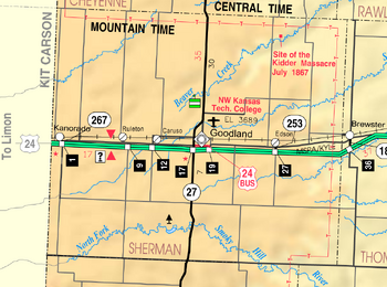 Map of Sherman Co, Ks, USA