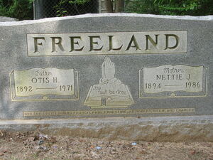 Otis Henry Freeland headstone