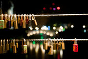 Butchers Bridge love padlocks