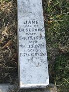 Jane Hearn Segars headstone