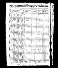 Census of Pleasant Prairie Kenosha County Wisconsin 1860 pg152
