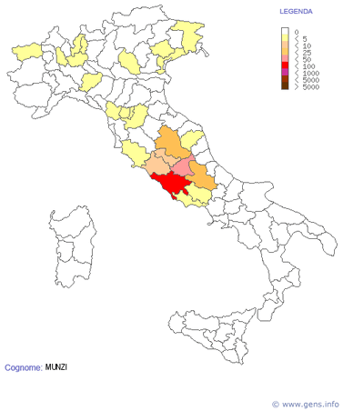 MUNZI (ORIGINE COGNOME)