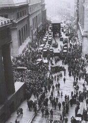 Crowd outside nyse