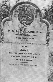 Delaine gravestone